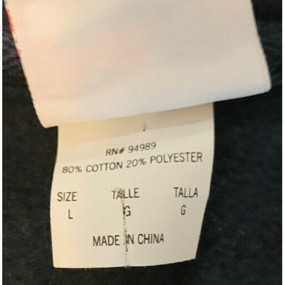 World Series American League Champs Navy Hoodie Zip up Jacket SZ M Cleveland MLB - Picture 4 of 7